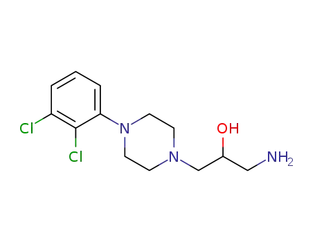 Molecular Structure of 1220950-98-0 (1-amino-3-(4-(2,3-dichlorophenyl)piperazin-1-yl)propan-2-ol)