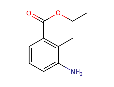 Molecular Structure of 57414-85-4 (3-AMINO-O-TOLUIC ACID ETHYL ESTER)