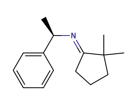 Molecular Structure of 167321-13-3 ((R,E)-N-(2,2-dimethylcyclopentylidene)-1-phenylethanamine)