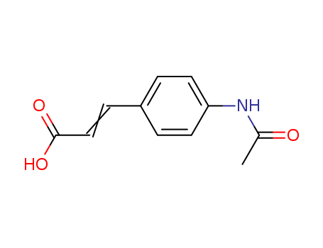 2-Propenoic acid,3-[4-(acetylamino)phenyl]- cas  7152-04-7