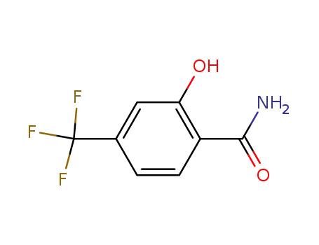 Molecular Structure of 402-15-3 (2-hydroxy-4-(trifluoromethyl)benzamide)