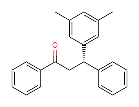 Molecular Structure of 1383843-81-9 ((S)-3-(3, 5-dimethylphenyl)-1,3-diphenylpropan-1-one)