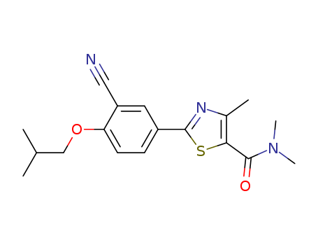 2-[3-cyano-4-(2-methylpropoxy)phenyl]-N,N-4-trimethylthiazole-5-carboxamide