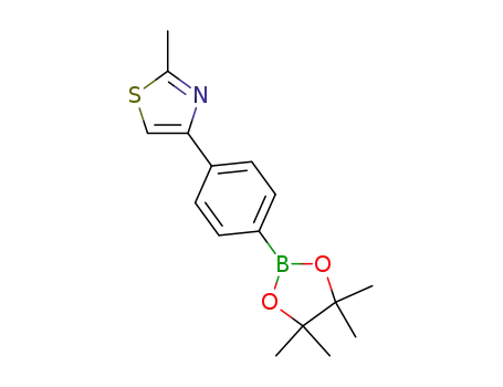 2-Methyl-4-[4-(4,4,5,5-tetramethyl-1,3,2-dioxaborolan-2-yl)phenyl]-1,3-thiazole