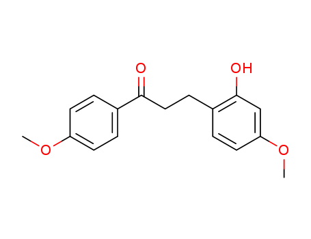 Molecular Structure of 15097-71-9 (1-Propanone, 3-(2-hydroxy-4-methoxyphenyl)-1-(4-methoxyphenyl)-)
