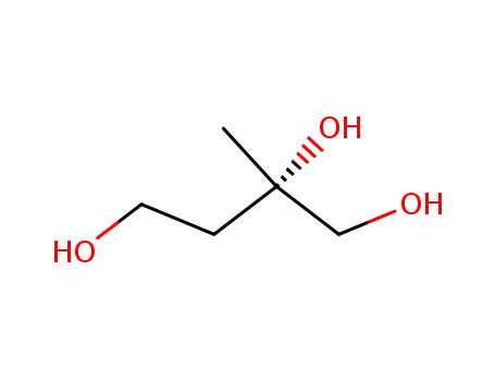 Molecular Structure of 60299-29-8 ((S)-(-)-2-Methylbutane-1,2,4-triol)
