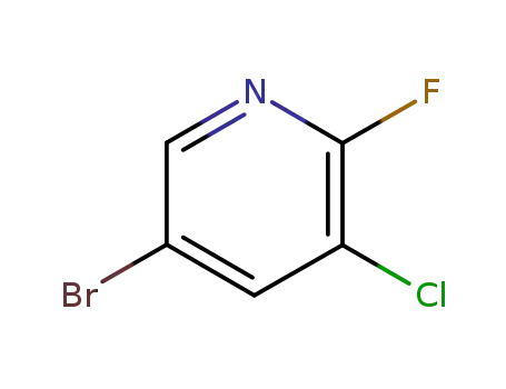 Molecular Structure of 38185-56-7 (2-Fluoro-3-Chloro-5-Bromopyridine)