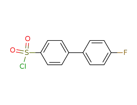 Molecular Structure of 116748-66-4 (4'-FLUORO[1,1'-BIPHENYL]-4-SULFONYL CHLORIDE)