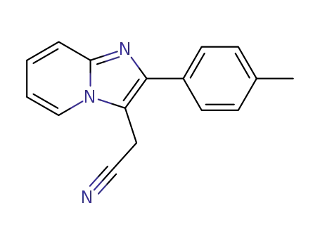 Molecular Structure of 885272-74-2 ((2-P-TOLYL-IMIDAZO[1,2-A]PYRIDIN-3-YL)-ACETONITRILE)