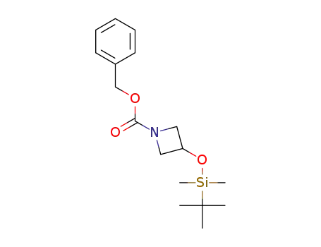 Molecular Structure of 1434650-42-6 (benzyl 3-[(tert-butyldimethylsilyl)oxy]azetidine-1-carboxylate)