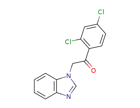 Molecular Structure of 115060-12-3 (Ethanone,  2-(1H-benzimidazol-1-yl)-1-(2,4-dichlorophenyl)-)