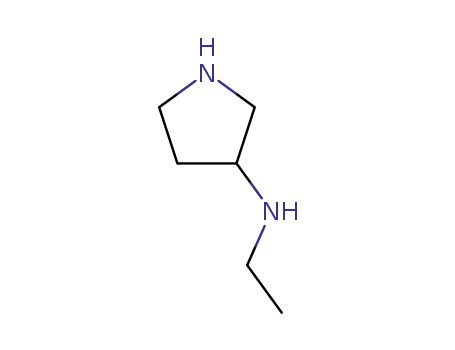 Molecular Structure of 111390-22-8 (3-(ETHYLAMINO)PYRROLIDINE)