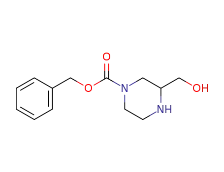 Molecular Structure of 191739-40-9 (4-N-CBZ-2-HYDROXYMETHYL-PIPERAZINE)