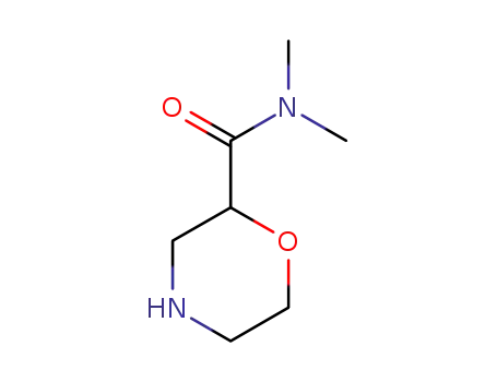 Molecular Structure of 135072-23-0 (2-Morpholinecarboxamide,N,N-dimethyl-(9CI))