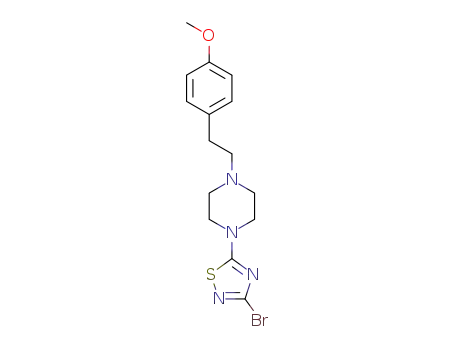 Molecular Structure of 1417825-20-7 (1-(3-bromo-[1,2,4]thiadiazol-5-yl)-4-[2-(4-methoxy-phenyl)-ethyl]-piperazine)