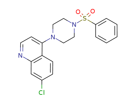 4-(4-Benzenesulfonyl-piperazin-1-yl)-7-chloro-quinoline