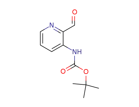 Molecular Structure of 116026-99-4 ((2-FORMYL-PYRIDIN-3-YL)-CARBAMIC ACID TERT-BUTYL ESTER)