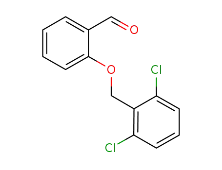 Molecular Structure of 175203-16-4 (Benzaldehyde, 2-[(2,6-dichlorophenyl)methoxy]-)