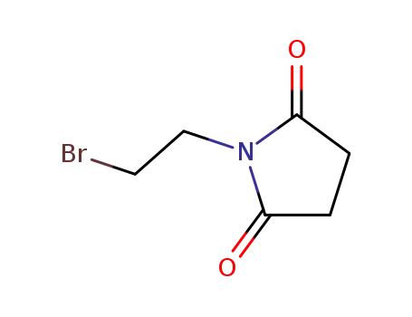 Molecular Structure of 55943-72-1 (1-(2-bromoethyl)pyrrolidine-2,5-dione)
