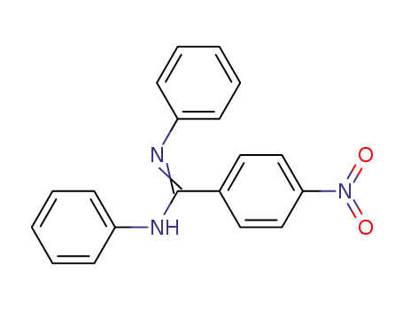 Molecular Structure of 19555-22-7 (4-nitro-N,N-diphenyl-benzenecarboximidamide)