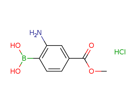 (2-amino-4-(methoxycarbonyl)phenyl)boronic acid hydrochloride