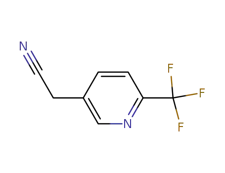 Molecular Structure of 765298-04-2 (3-Pyridineacetonitrile, 6-(trifluoromethyl)-)