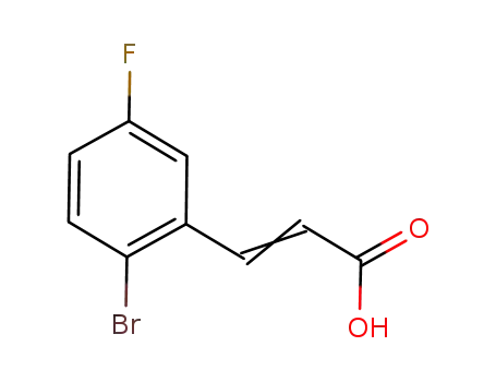 Molecular Structure of 202865-70-1 (2-Bromo-5-fluorocinnamic acid)
