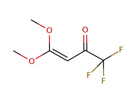 Molecular Structure of 1071146-39-8 (1,1,1-trifluoro-4,4-dimethoxy-but-3-en-2-one)