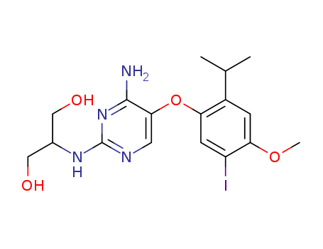 1,3-Propanediol, 2-[[4-amino-5-[5-iodo-4-methoxy-2-(1-methylethyl)phenoxy]-2-pyrimidinyl]amino]-