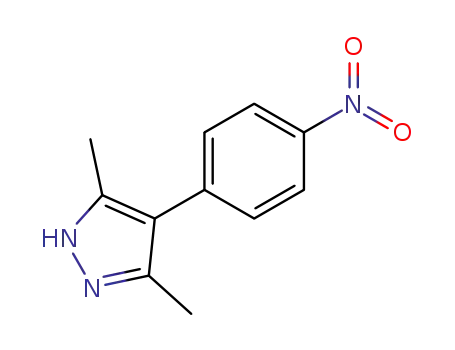 Molecular Structure of 42418-61-1 (3,5-dimethyl-4-(4-nitrophenyl)-1H-pyrazole)
