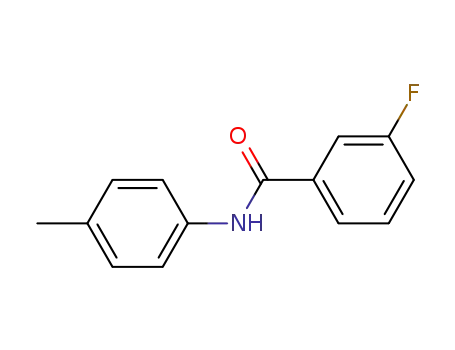 Molecular Structure of 398-80-1 (Benzamide, 3-fluoro-N-(4-methylphenyl)-)