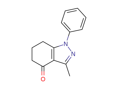 Molecular Structure of 36767-62-1 (3-methyl-1-phenyl-6,7-dihydro-1H-indazol-4(5H)-one)