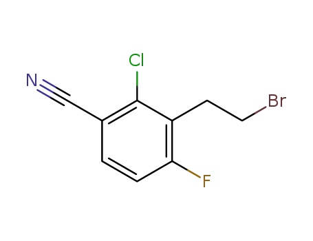 Molecular Structure of 1182369-29-4 (3-(2-bromoethyl)-2-chloro-4-fluorobenzonitrile)