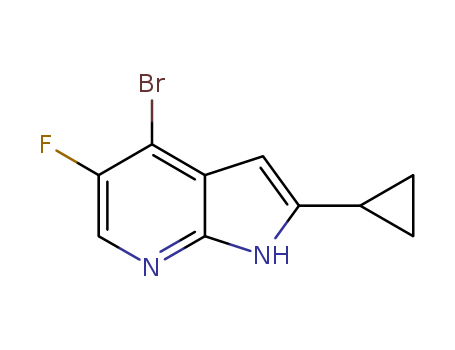 1H-Pyrrolo[2,3-b]pyridine, 4-bromo-2-cyclopropyl-5-fluoro