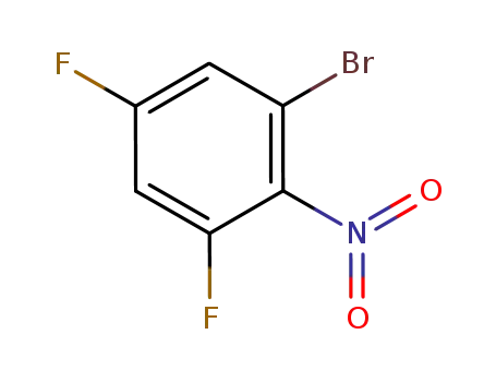 Molecular Structure of 884494-38-6 (2-Bromo-4,6-Difluoronitrobenzene)