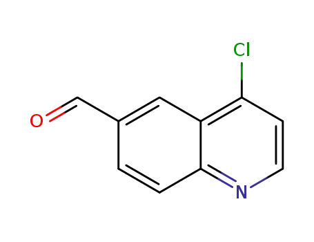 Molecular Structure of 676256-25-0 (4-Chloroquinoline-6-carbaldehyde)