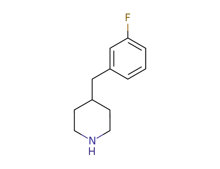 Molecular Structure of 202126-85-0 (4-(3-FLUORO-BENZYL)-PIPERIDINE)
