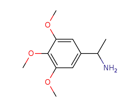 Molecular Structure of 121082-99-3 (1-(3,4,5-TRIMETHOXY-PHENYL)-ETHYLAMINE)