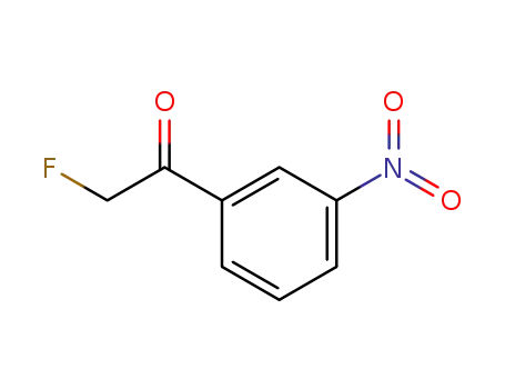 Molecular Structure of 403-12-3 (Ethanone, 2-fluoro-1-(3-nitrophenyl)- (9CI))