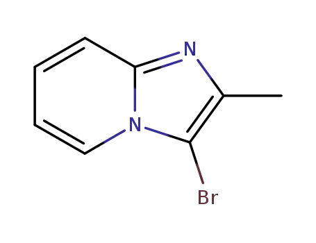 Molecular Structure of 4805-70-3 (3-Bromo-2-methylimidazo[1,2-a]pyridine)