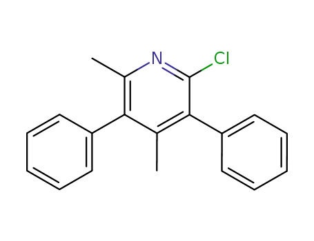 Molecular Structure of 101868-36-4 (Pyridine, 2-chloro-4,6-dimethyl-3,5-diphenyl-)