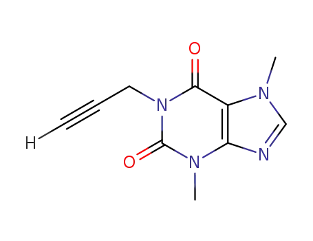 Molecular Structure of 14114-46-6 (3,7-DIMETHYL-1-PROPARGYLXANTHINE)