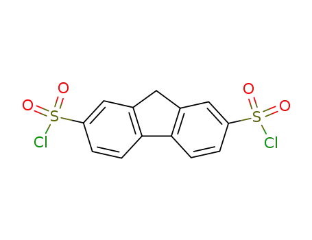 Molecular Structure of 1835-76-3 (9H-FLUORENE-2,7-DISULFONYL DICHLORIDE)