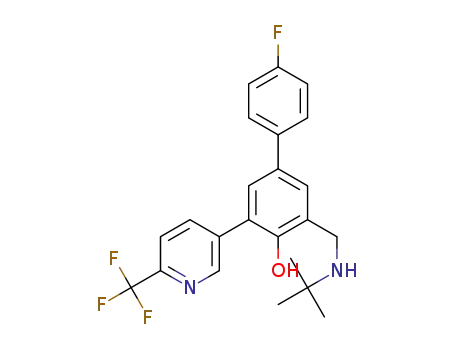 3-((tert-butylamino)methyl)-4'-fluoro-5-(6-(trifluoromethyl)pyridin-3-yl)-[1,1'-biphenyl]-4-ol
