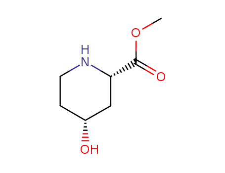 Molecular Structure of 211058-80-9 (2-Piperidinecarboxylicacid,4-hydroxy-,methylester,(2S,4R)-(9CI))