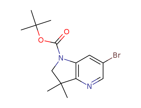 6-bromo-3,3-dimethyl-2,3-dihydro-pyrrolo[3,2-b]pyridine-1-carboxylic acid tert-butyl ester