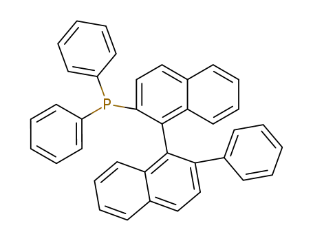 Molecular Structure of 348617-10-7 ((R)-2-Diphenyphosphino-2'-phenyl-1,1'-binaphthyl)