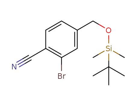 2-bromo-4-((tert-butyldimethylsilyloxy)methyl)benzonitrile