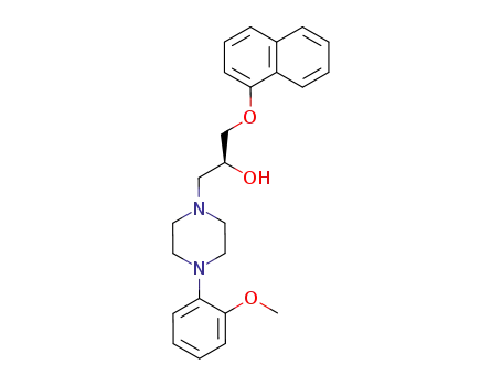 Molecular Structure of 127931-16-2 (S-(-)-Naftopidil)