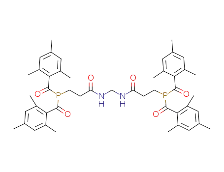 Molecular Structure of 1591653-06-3 (N,N-methylene(bis(bis(2,4,6-trimethylbenzoyl)phosphino)propanamide))